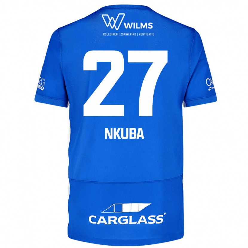 Danxen Män Ken Nkuba #27 Blå Hemmatröja Matchtröjor 2024/25 Tröjor T-Tröja