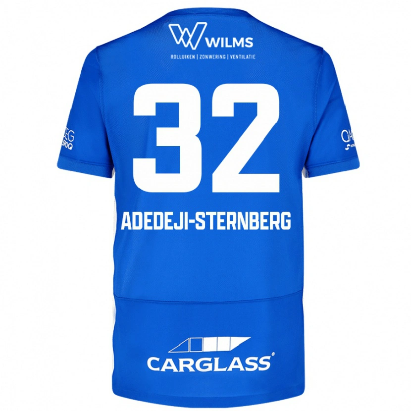 Danxen Män Noah Adedeji-Sternberg #32 Blå Hemmatröja Matchtröjor 2024/25 Tröjor T-Tröja
