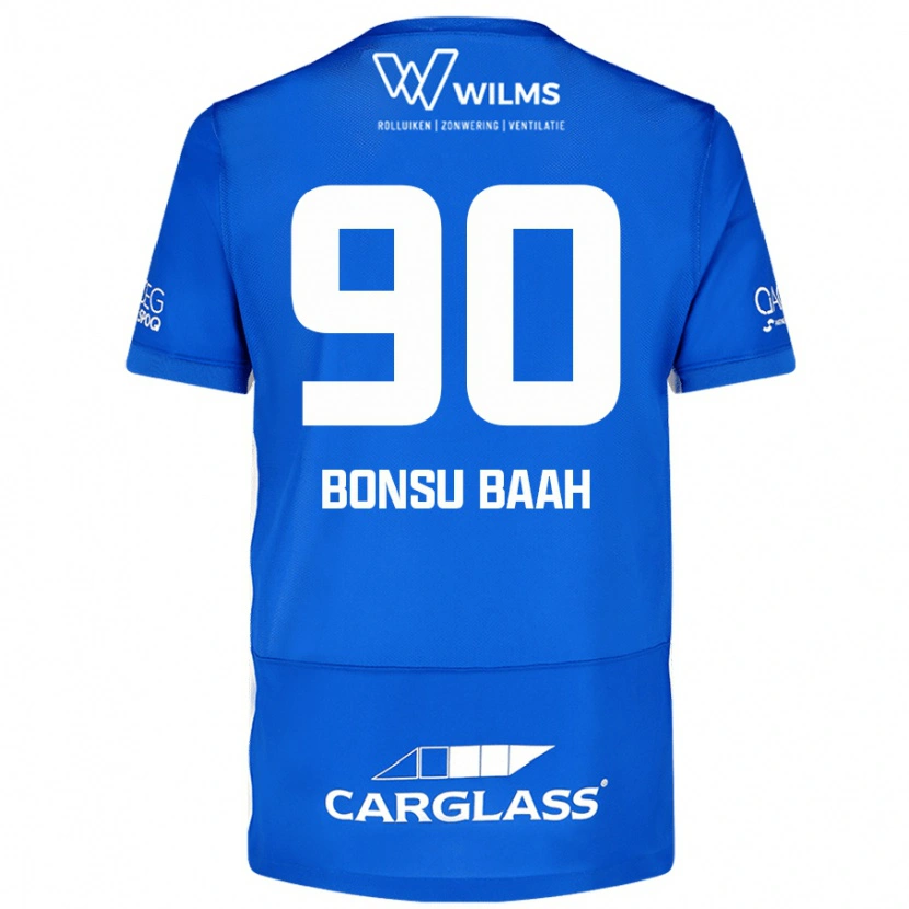 Danxen Män Christopher Bonsu Baah #90 Blå Hemmatröja Matchtröjor 2024/25 Tröjor T-Tröja