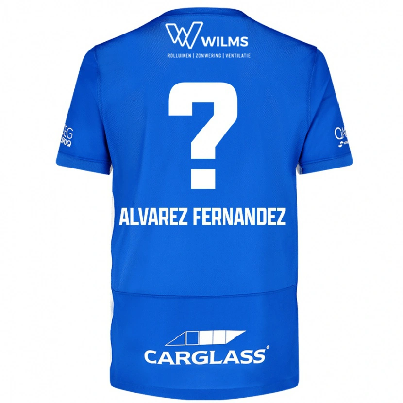 Danxen Män Loïc Alvarez Fernandez #0 Blå Hemmatröja Matchtröjor 2024/25 Tröjor T-Tröja