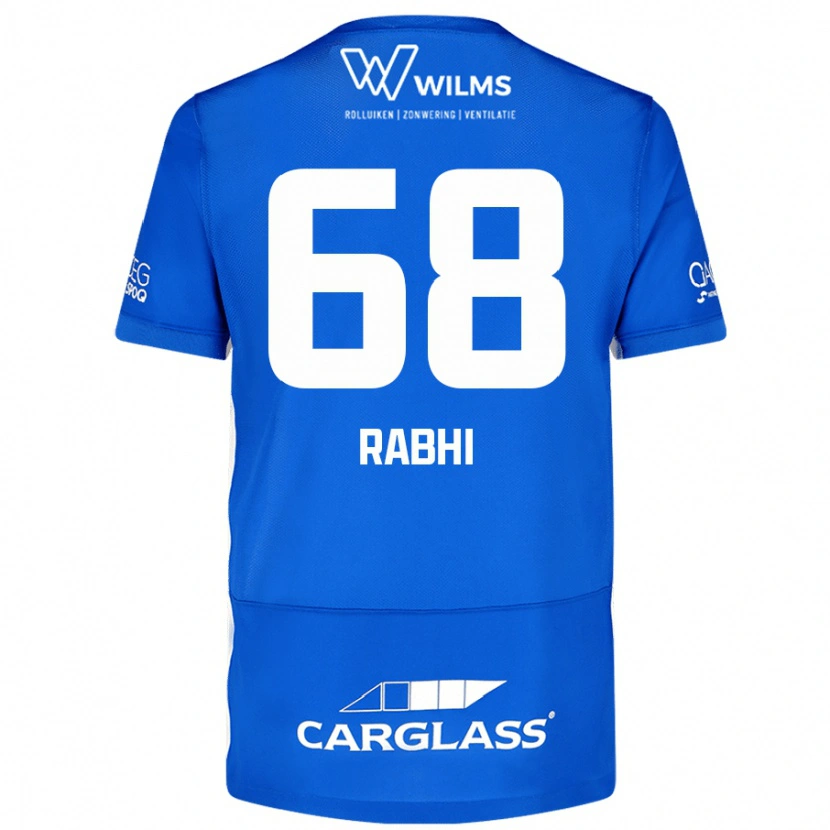 Danxen Män Ayman Rabhi #68 Blå Hemmatröja Matchtröjor 2024/25 Tröjor T-Tröja