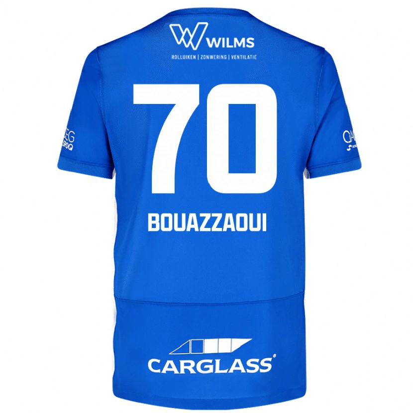 Danxen Män Ilyas Bouazzaoui #70 Blå Hemmatröja Matchtröjor 2024/25 Tröjor T-Tröja