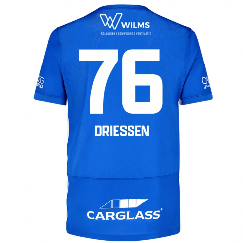 Danxen Män Jelle Driessen #76 Blå Hemmatröja Matchtröjor 2024/25 Tröjor T-Tröja