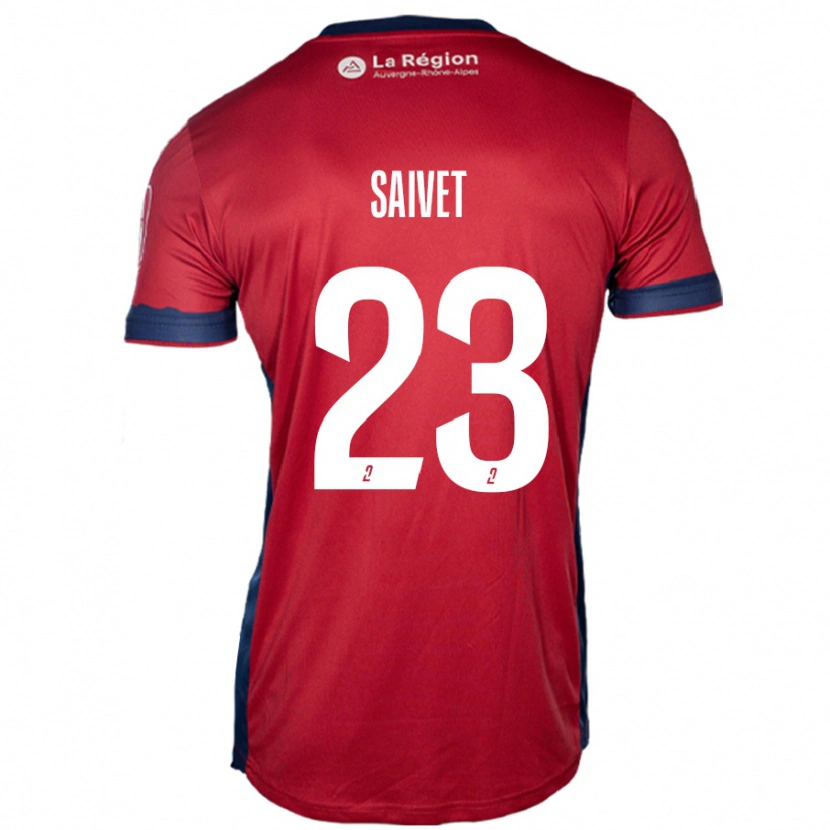 Danxen Män Henri Saivet #23 Ljus Vinröd Hemmatröja Matchtröjor 2024/25 Tröjor T-Tröja