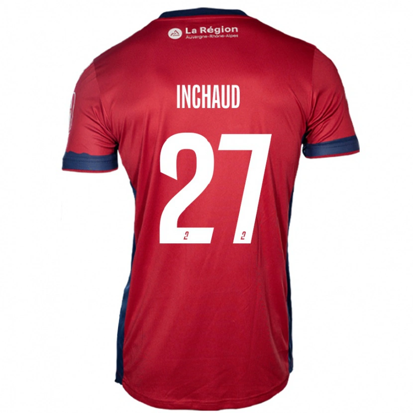 Danxen Män Marks Inchaud #27 Ljus Vinröd Hemmatröja Matchtröjor 2024/25 Tröjor T-Tröja