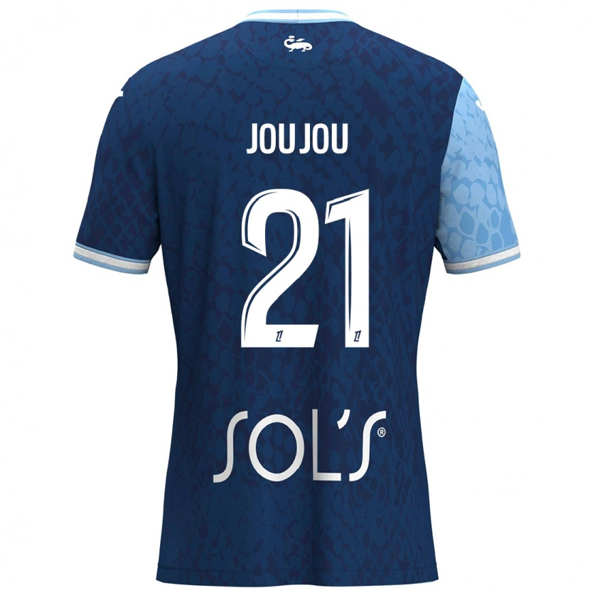 Danxen Män Antoine Joujou #21 Himmelsblå Mörkblå Hemmatröja Matchtröjor 2024/25 Tröjor T-Tröja