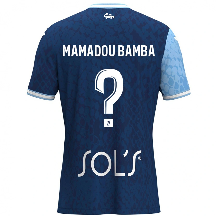 Danxen Män Ben Mamadou Bamba #0 Himmelsblå Mörkblå Hemmatröja Matchtröjor 2024/25 Tröjor T-Tröja
