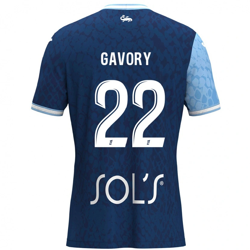 Danxen Män Christy Gavory #22 Himmelsblå Mörkblå Hemmatröja Matchtröjor 2024/25 Tröjor T-Tröja
