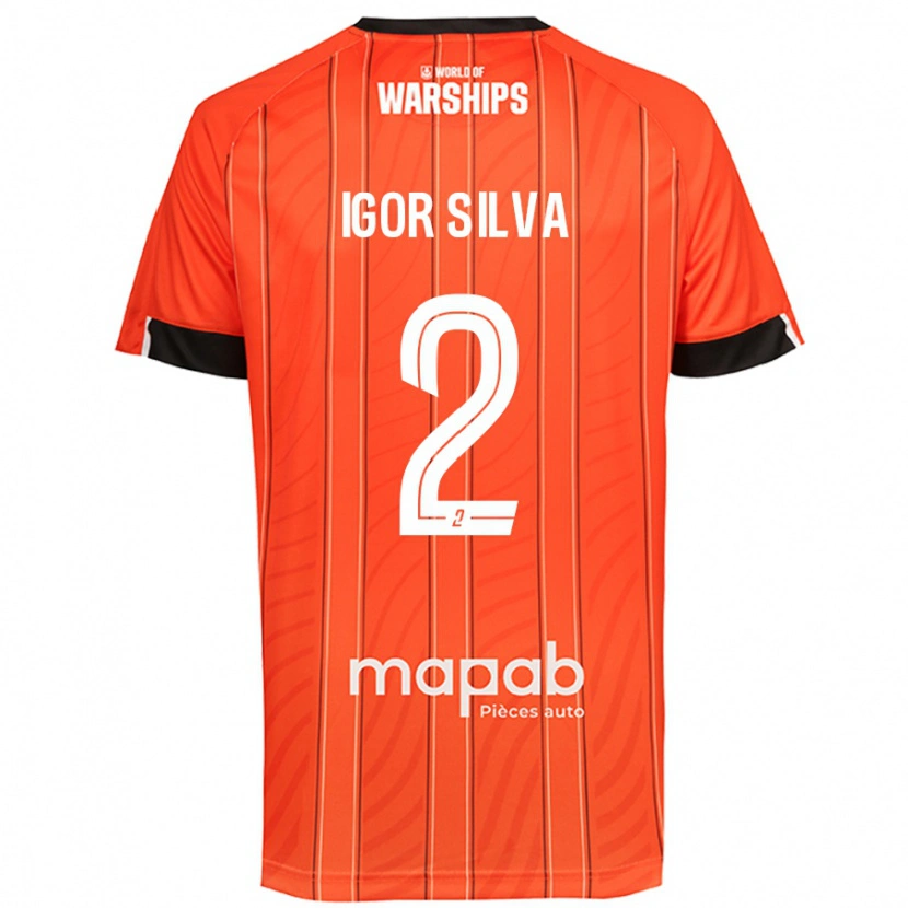 Danxen Män Igor Silva #2 Orange Hemmatröja Matchtröjor 2024/25 Tröjor T-Tröja