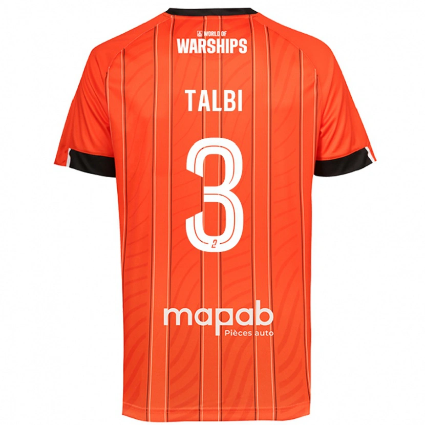 Danxen Män Montassar Talbi #3 Orange Hemmatröja Matchtröjor 2024/25 Tröjor T-Tröja
