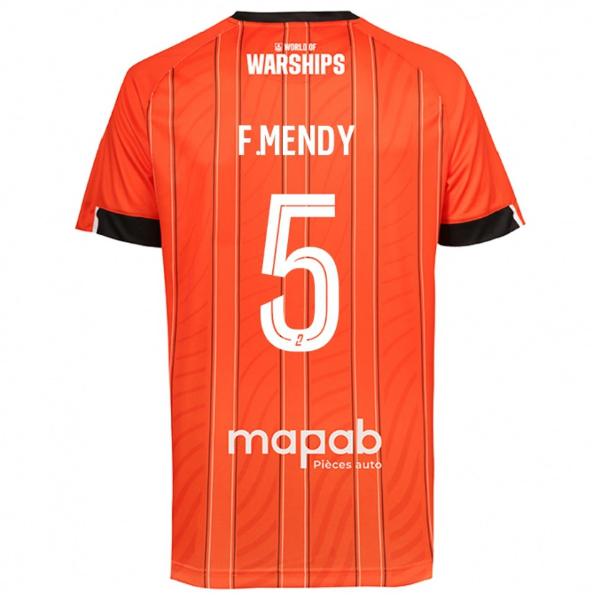 Danxen Män Formose Mendy #5 Orange Hemmatröja Matchtröjor 2024/25 Tröjor T-Tröja
