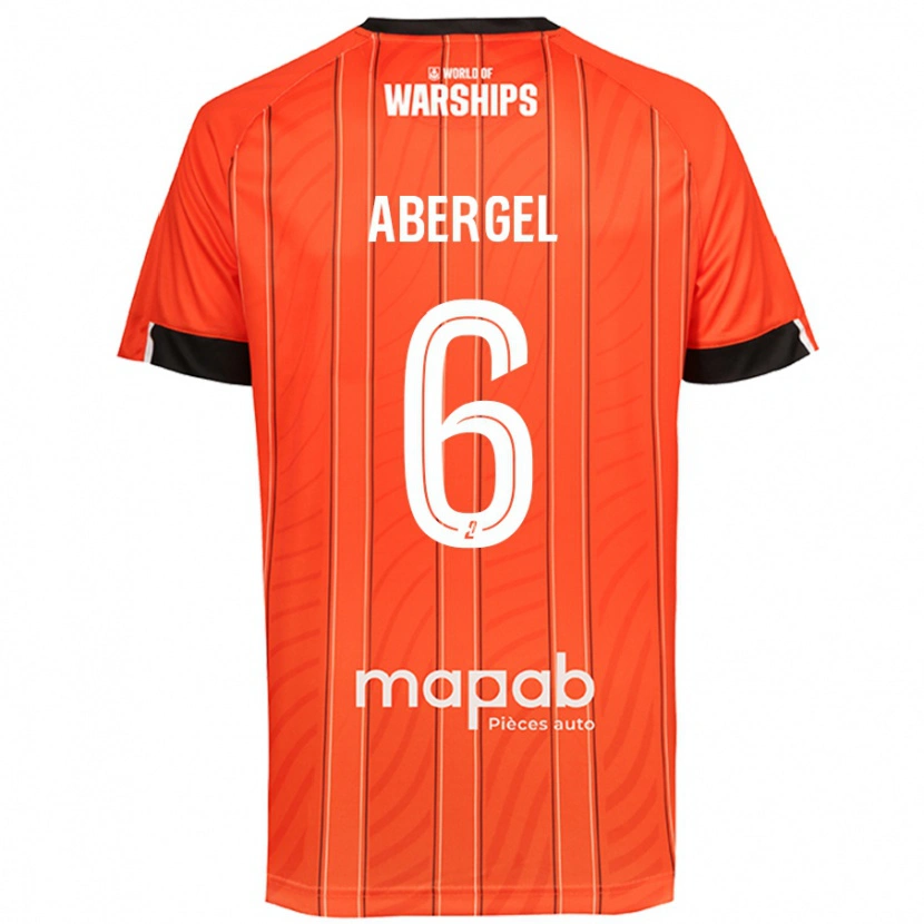 Danxen Män Laurent Abergel #6 Orange Hemmatröja Matchtröjor 2024/25 Tröjor T-Tröja