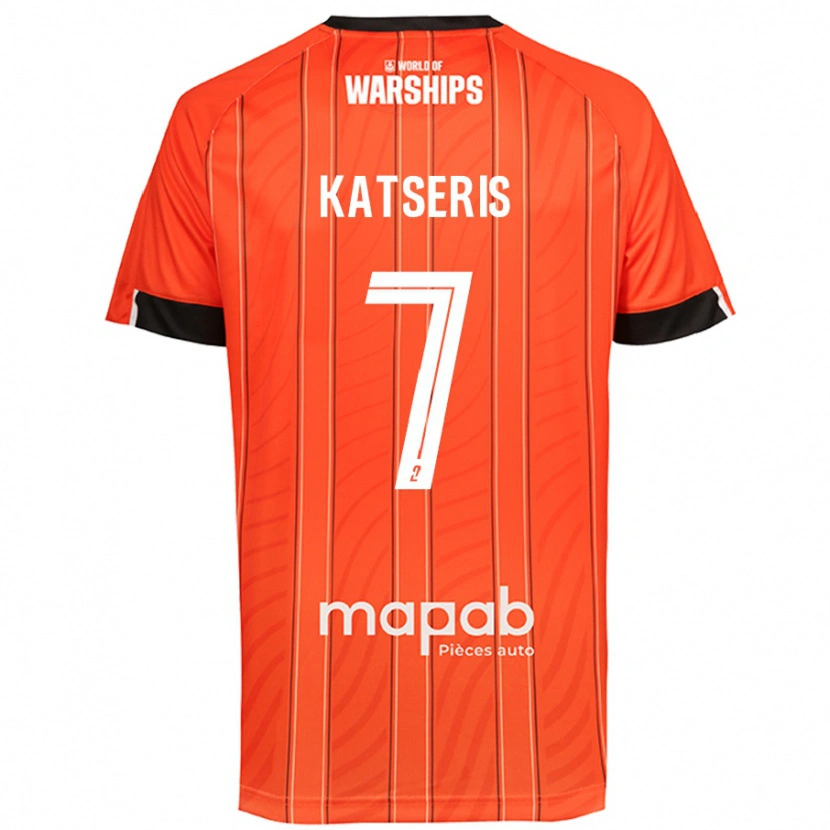 Danxen Män Panos Katseris #7 Orange Hemmatröja Matchtröjor 2024/25 Tröjor T-Tröja