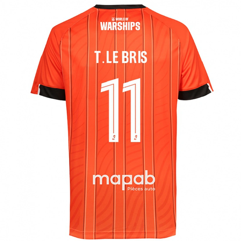 Danxen Män Théo Le Bris #11 Orange Hemmatröja Matchtröjor 2024/25 Tröjor T-Tröja