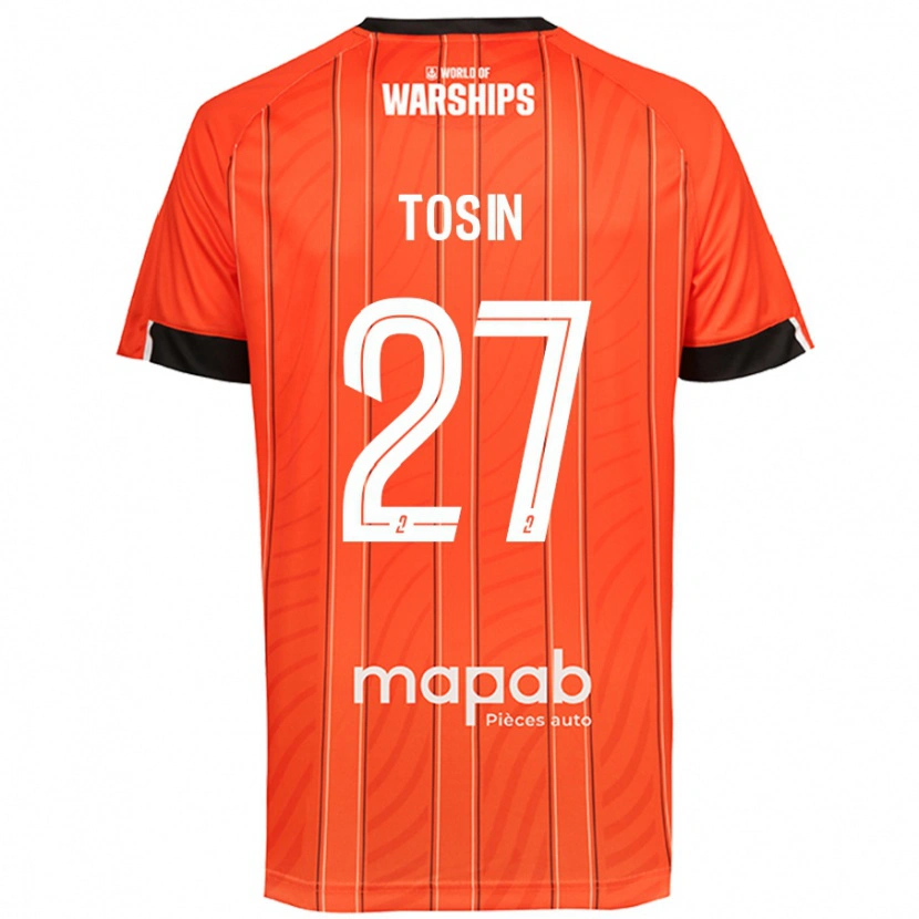 Danxen Män Aiyegun Tosin #27 Orange Hemmatröja Matchtröjor 2024/25 Tröjor T-Tröja