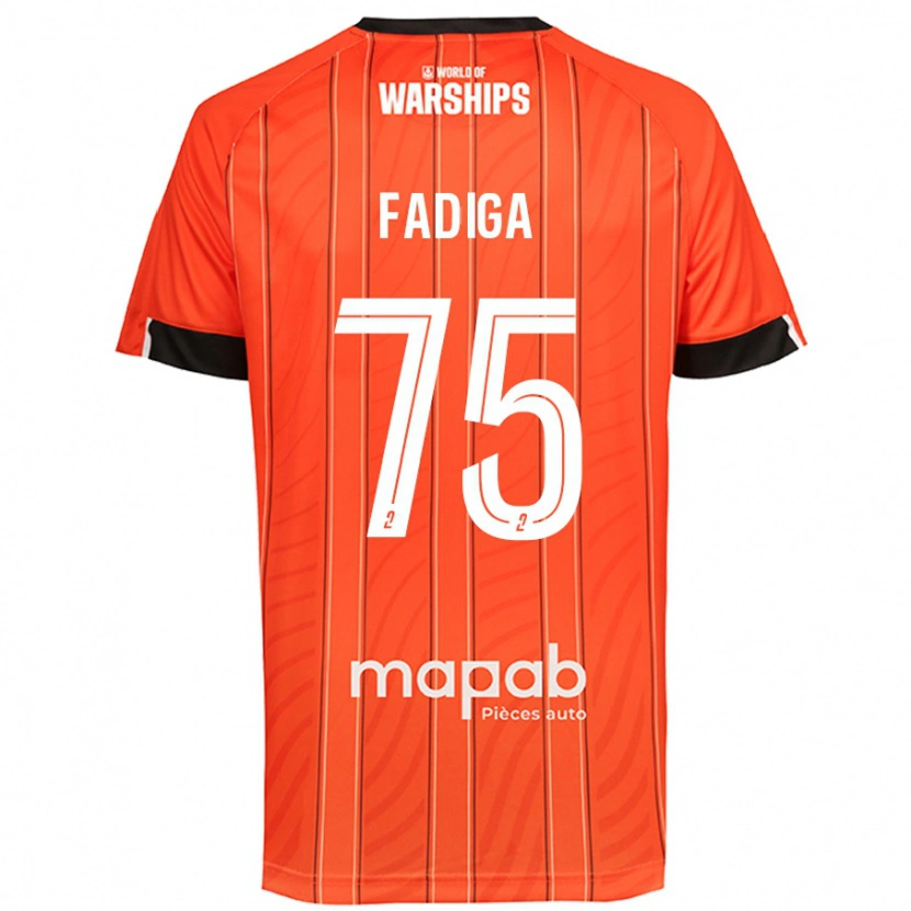 Danxen Män Bandiougou Fadiga #75 Orange Hemmatröja Matchtröjor 2024/25 Tröjor T-Tröja