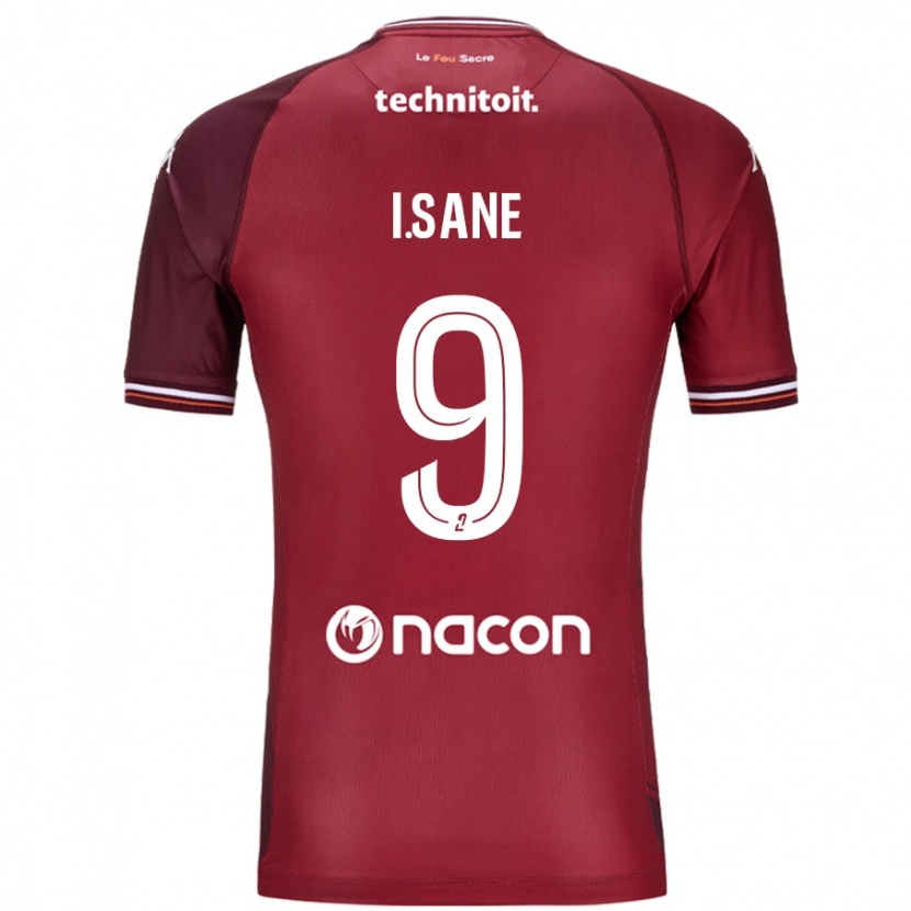 Danxen Män Ibou Sané #9 Röda Granata Hemmatröja Matchtröjor 2024/25 Tröjor T-Tröja