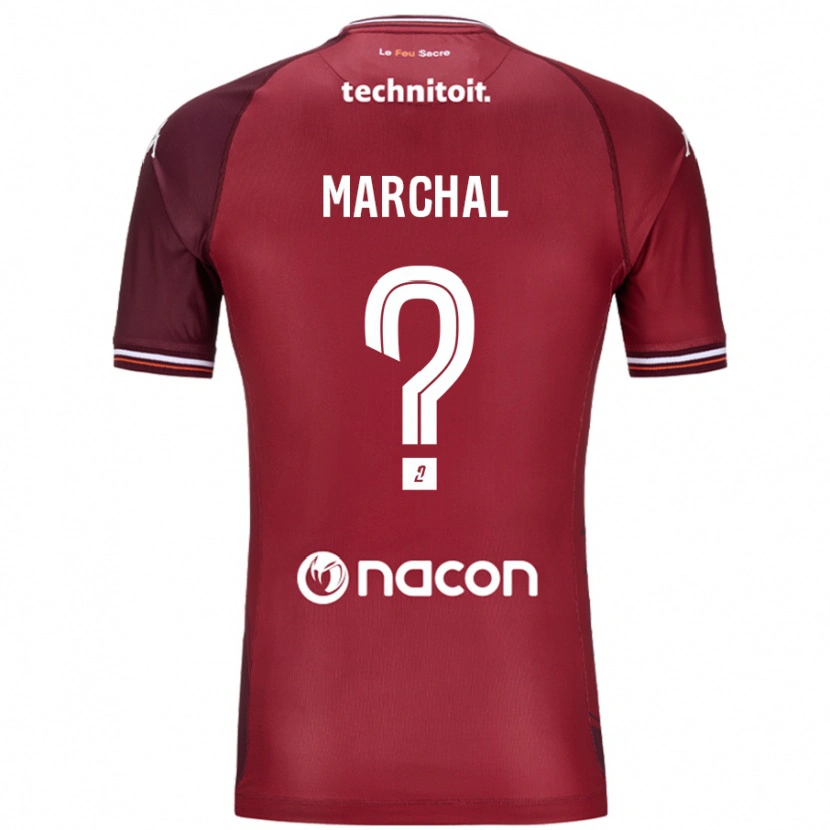 Danxen Män Adam Marchal #0 Röda Granata Hemmatröja Matchtröjor 2024/25 Tröjor T-Tröja