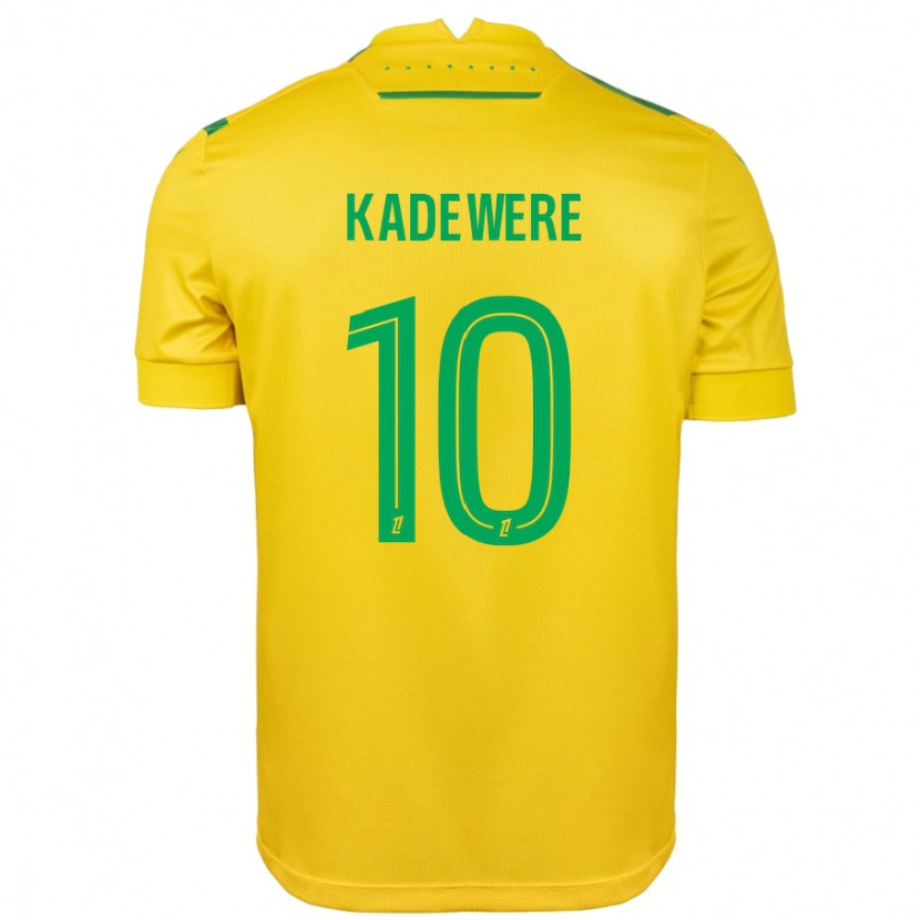 Danxen Män Tino Kadewere #10 Gul Grön Hemmatröja Matchtröjor 2024/25 Tröjor T-Tröja