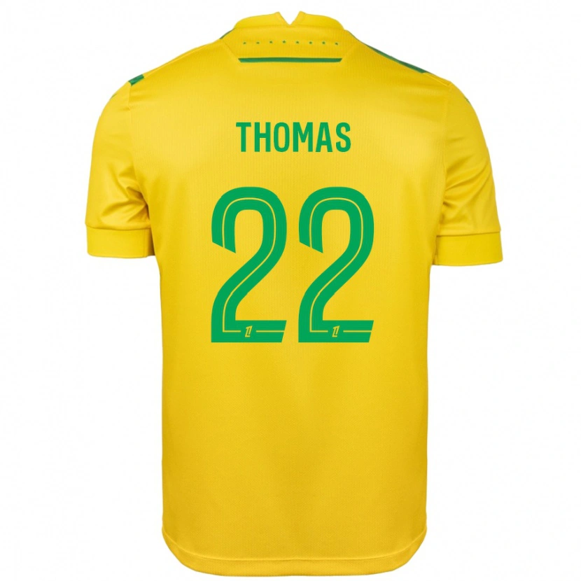 Danxen Män Sorba Thomas #22 Gul Grön Hemmatröja Matchtröjor 2024/25 Tröjor T-Tröja
