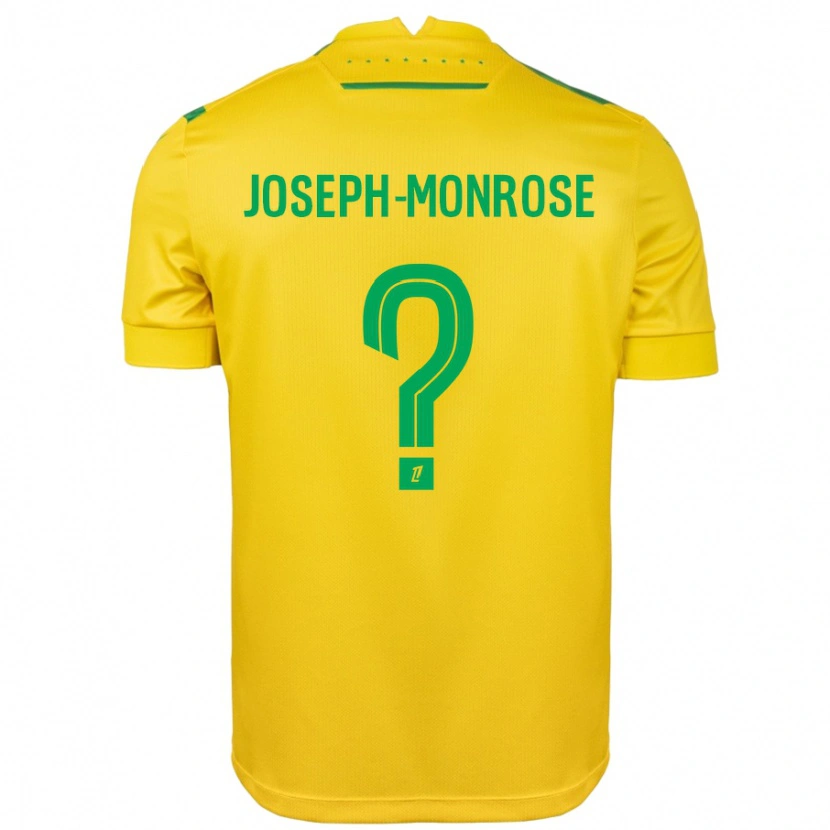 Danxen Män Florian Joseph-Monrose #0 Gul Grön Hemmatröja Matchtröjor 2024/25 Tröjor T-Tröja