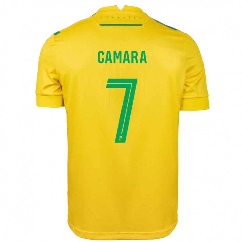 Danxen Män Mohamed Camara #7 Gul Grön Hemmatröja Matchtröjor 2024/25 Tröjor T-Tröja