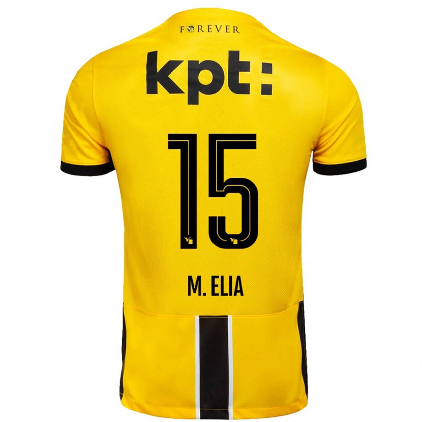 Danxen Män Meschack Elia #15 Gul Svart Hemmatröja Matchtröjor 2024/25 Tröjor T-Tröja