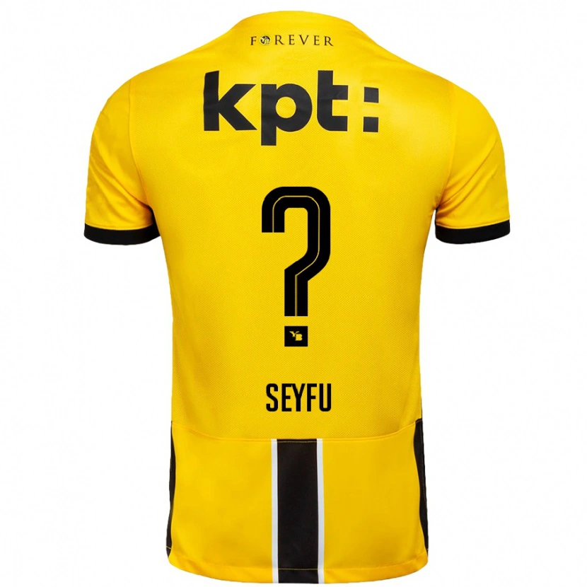 Danxen Män Josiah Seyfu #0 Gul Svart Hemmatröja Matchtröjor 2024/25 Tröjor T-Tröja