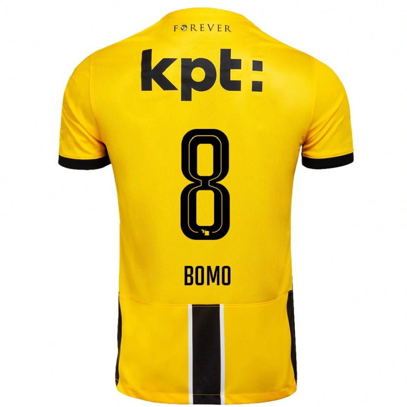 Danxen Män Jacques Bomo #8 Gul Svart Hemmatröja Matchtröjor 2024/25 Tröjor T-Tröja