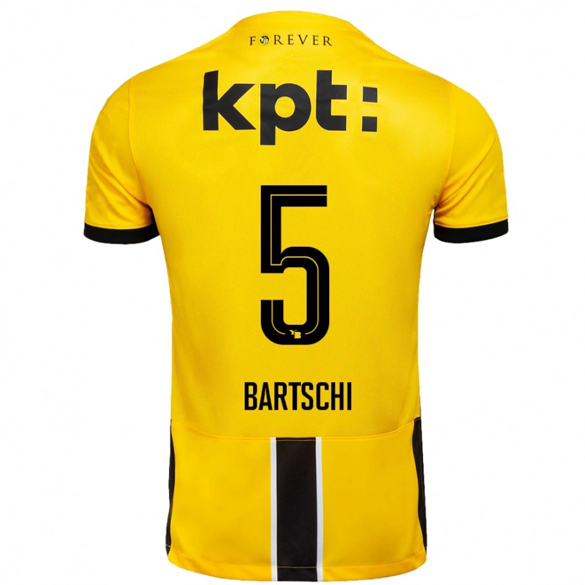 Danxen Män Lorena Bärtschi #5 Gul Svart Hemmatröja Matchtröjor 2024/25 Tröjor T-Tröja