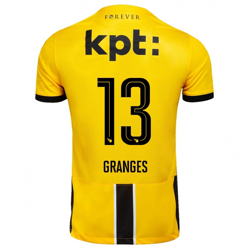 Danxen Män Malaurie Granges #13 Gul Svart Hemmatröja Matchtröjor 2024/25 Tröjor T-Tröja