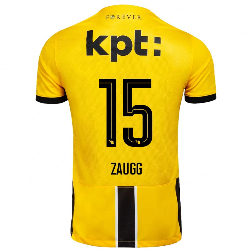 Danxen Män Leana Zaugg #15 Gul Svart Hemmatröja Matchtröjor 2024/25 Tröjor T-Tröja
