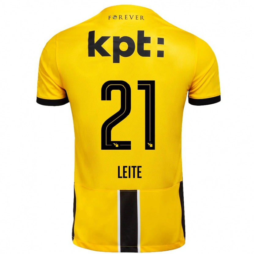 Danxen Män Ana Leite #21 Gul Svart Hemmatröja Matchtröjor 2024/25 Tröjor T-Tröja
