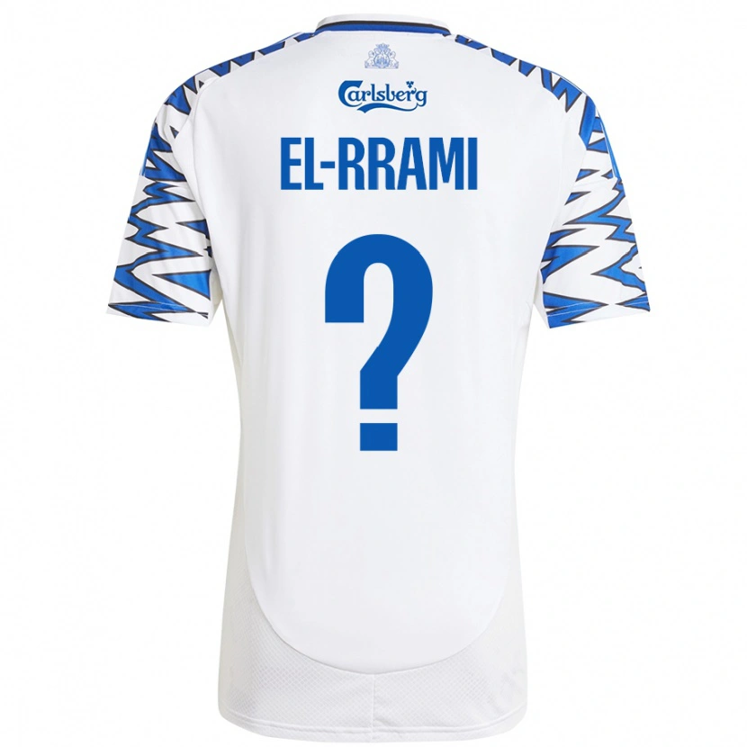 Danxen Män Jamil El-Rrami #0 Vit Himmelsblå Hemmatröja Matchtröjor 2024/25 Tröjor T-Tröja