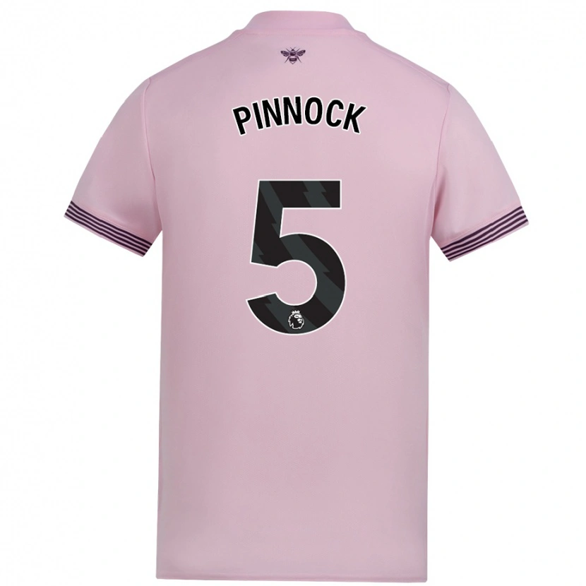 Danxen Män Ethan Pinnock #5 Rosa Bortatröja Matchtröjor 2024/25 Tröjor T-Tröja