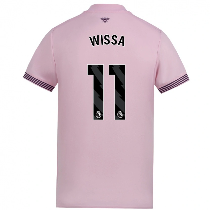 Danxen Män Yoane Wissa #11 Rosa Bortatröja Matchtröjor 2024/25 Tröjor T-Tröja
