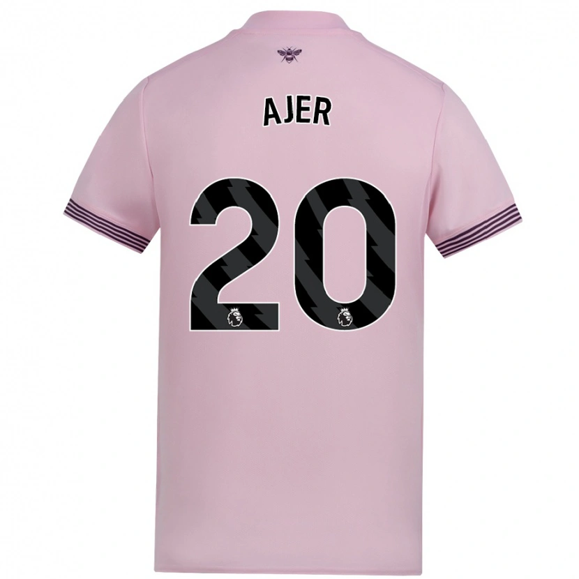 Danxen Män Kristoffer Ajer #20 Rosa Bortatröja Matchtröjor 2024/25 Tröjor T-Tröja
