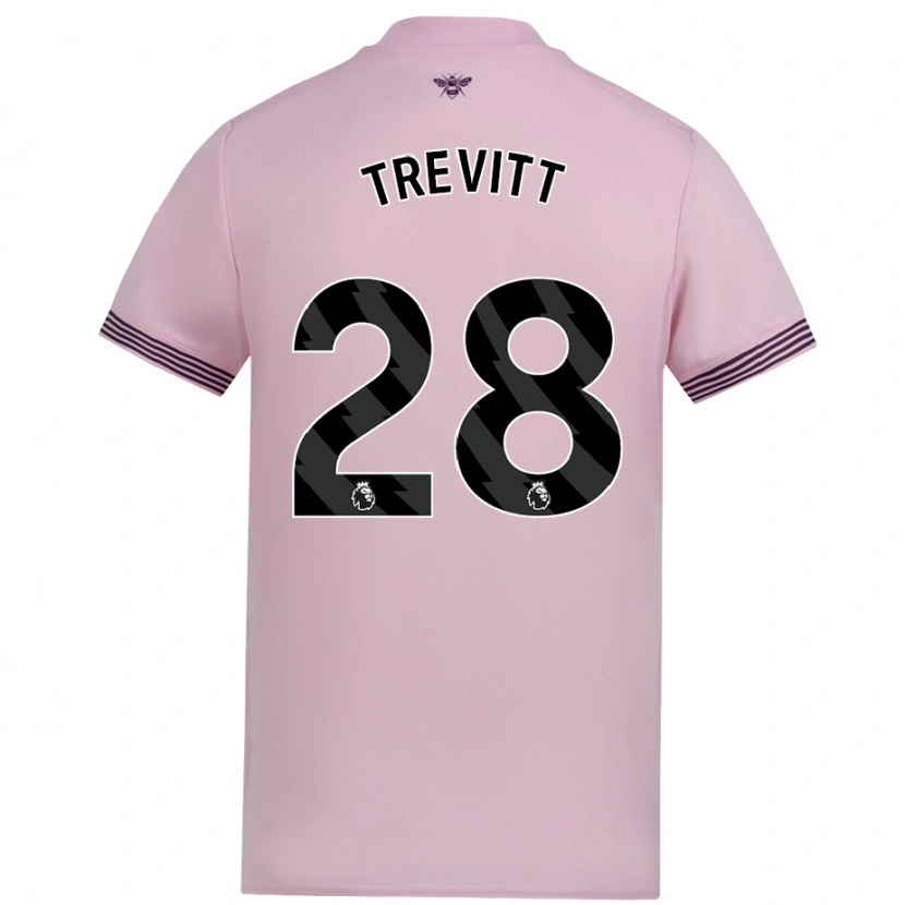 Danxen Män Ryan Trevitt #28 Rosa Bortatröja Matchtröjor 2024/25 Tröjor T-Tröja