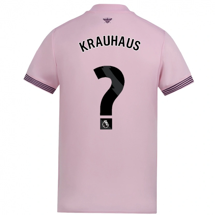 Danxen Män Ben Krauhaus #0 Rosa Bortatröja Matchtröjor 2024/25 Tröjor T-Tröja