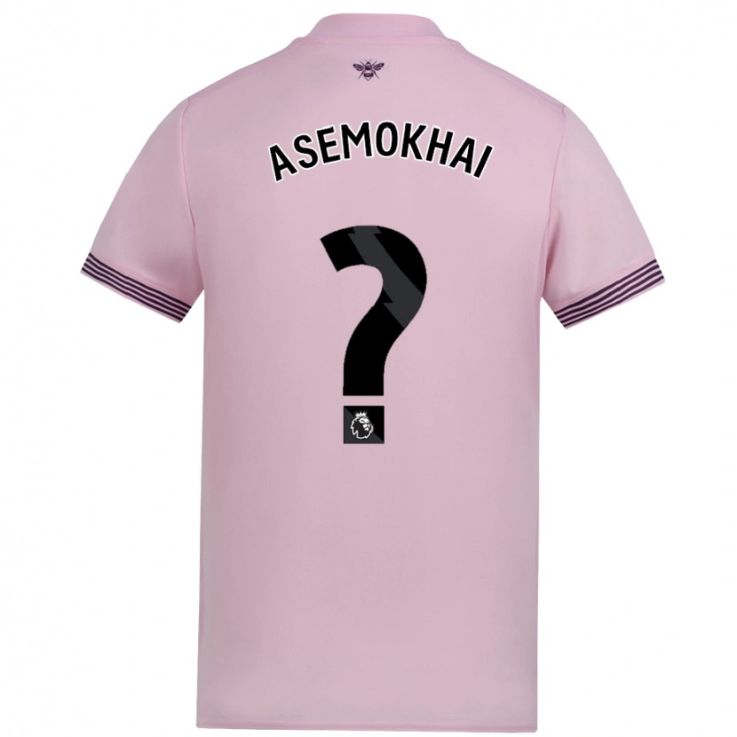 Danxen Män Gregory Asemokhai #0 Rosa Bortatröja Matchtröjor 2024/25 Tröjor T-Tröja