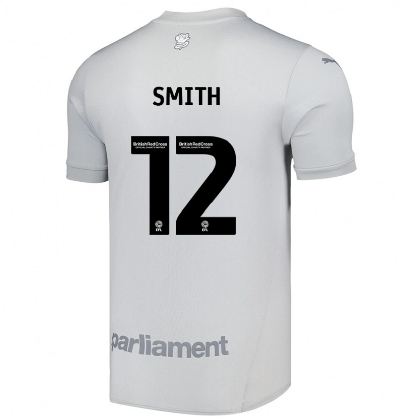 Danxen Män Jackson Smith #12 Silvergrå Bortatröja Matchtröjor 2024/25 Tröjor T-Tröja