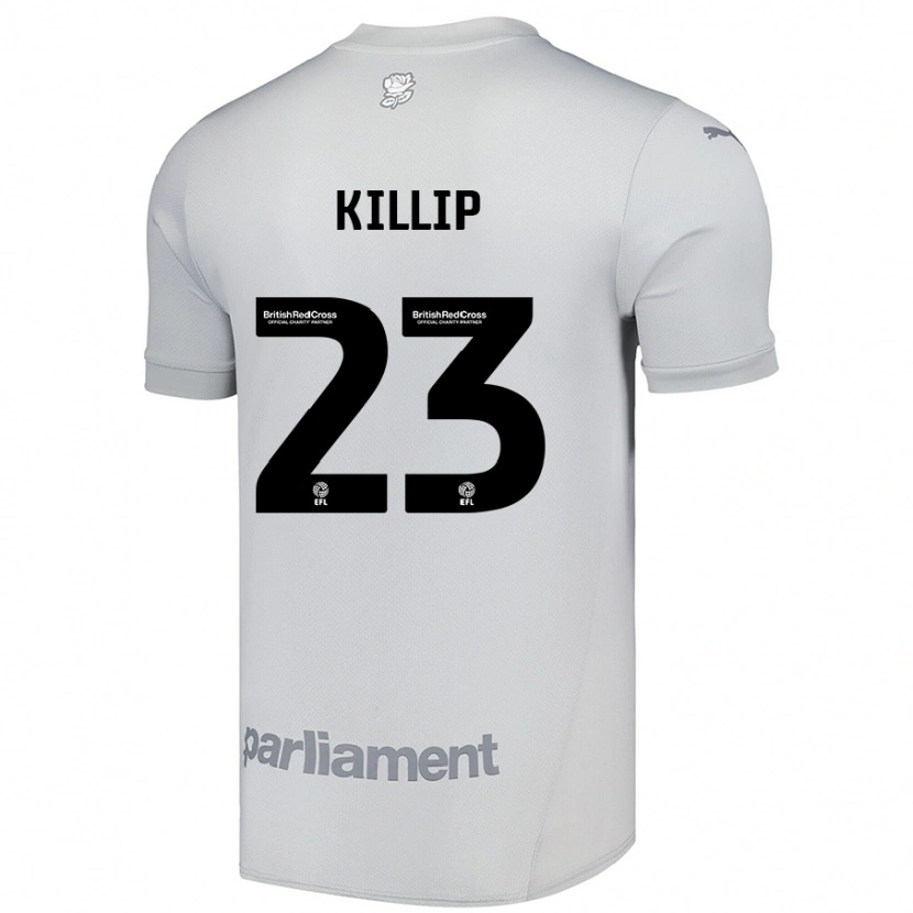 Danxen Män Ben Killip #23 Silvergrå Bortatröja Matchtröjor 2024/25 Tröjor T-Tröja