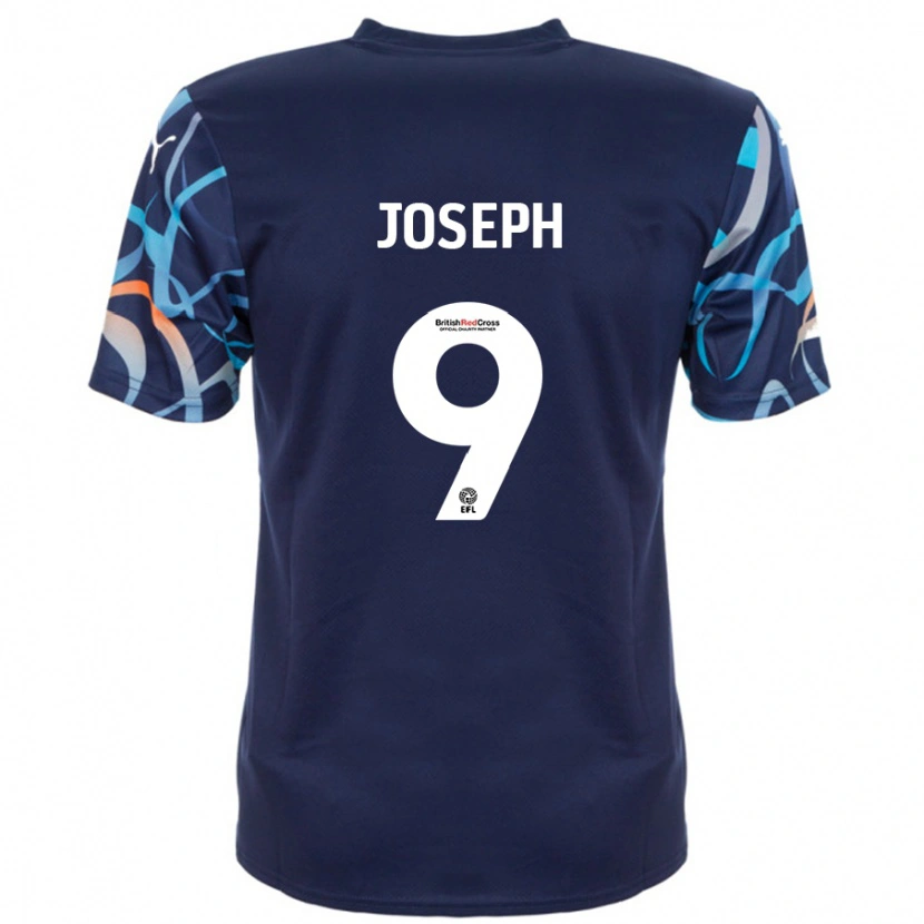 Danxen Män Kyle Joseph #9 Marinblå Bortatröja Matchtröjor 2024/25 Tröjor T-Tröja