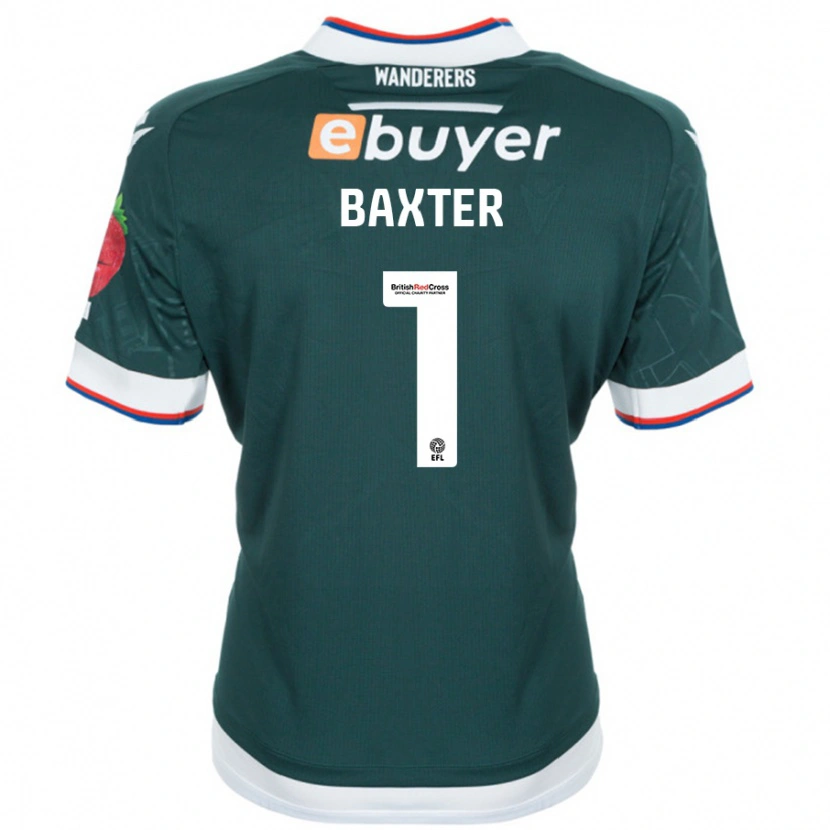 Danxen Män Nathan Baxter #1 Mörkgrön Bortatröja Matchtröjor 2024/25 Tröjor T-Tröja