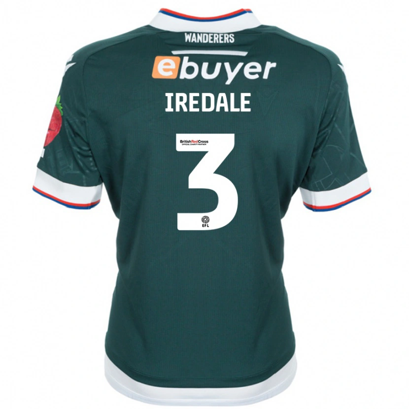Danxen Män Jack Iredale #3 Mörkgrön Bortatröja Matchtröjor 2024/25 Tröjor T-Tröja