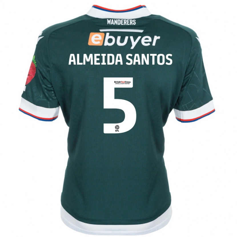 Danxen Män Ricardo Santos #5 Mörkgrön Bortatröja Matchtröjor 2024/25 Tröjor T-Tröja