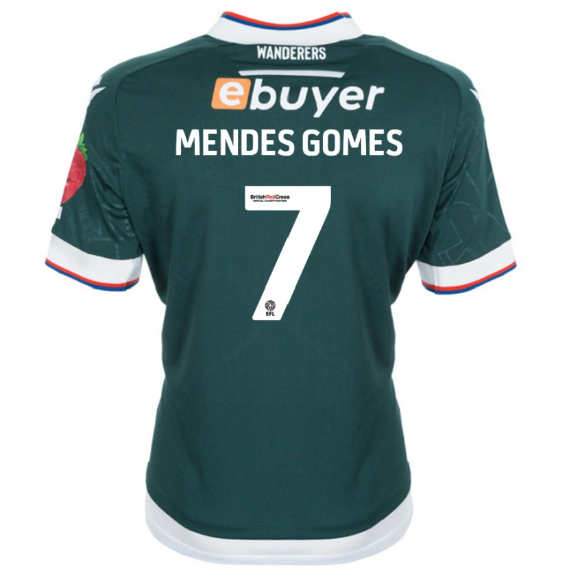 Danxen Män Carlos Mendes #7 Mörkgrön Bortatröja Matchtröjor 2024/25 Tröjor T-Tröja