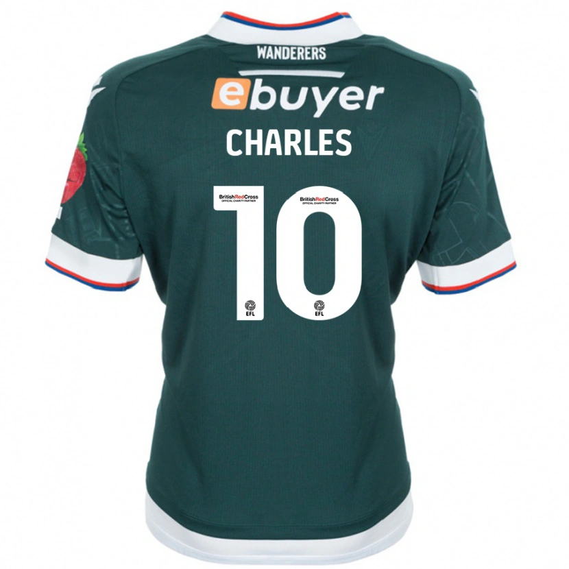 Danxen Män Dion Charles #10 Mörkgrön Bortatröja Matchtröjor 2024/25 Tröjor T-Tröja