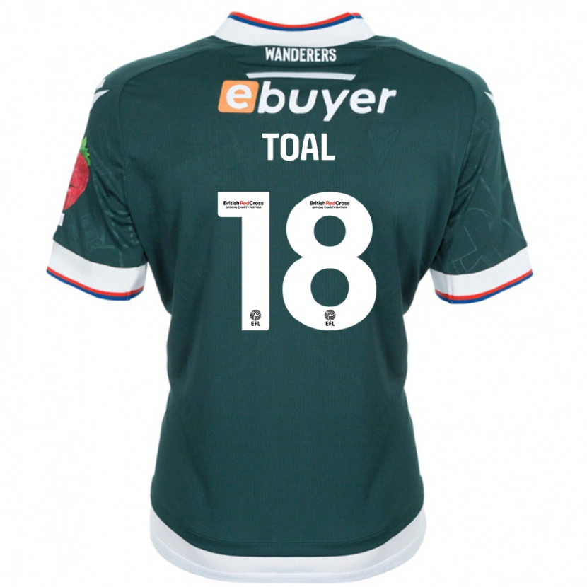Danxen Män Eoin Toal #18 Mörkgrön Bortatröja Matchtröjor 2024/25 Tröjor T-Tröja