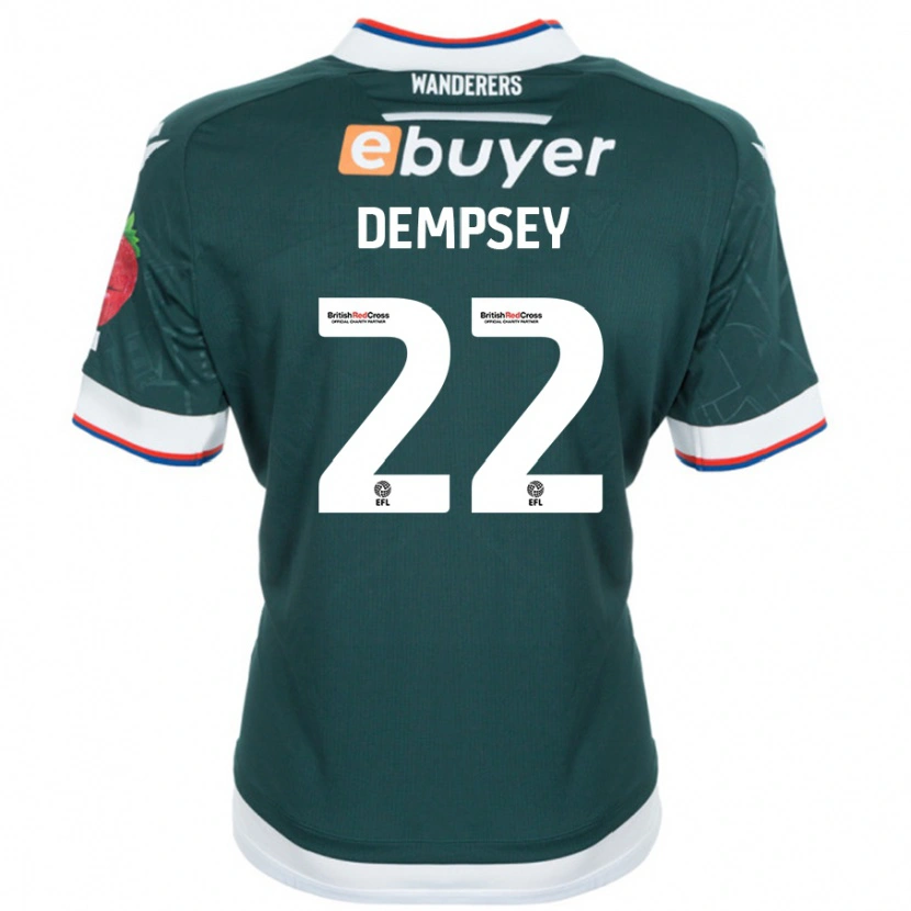 Danxen Män Kyle Dempsey #22 Mörkgrön Bortatröja Matchtröjor 2024/25 Tröjor T-Tröja